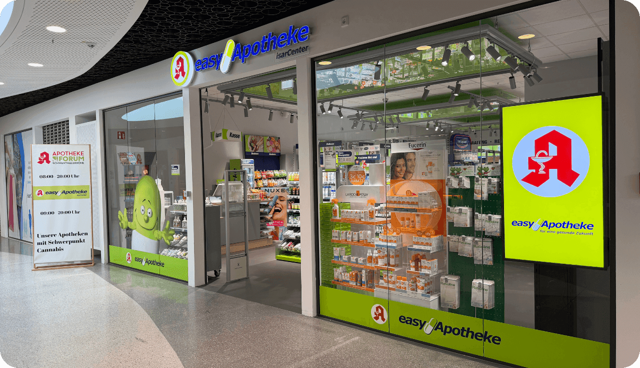 Ansicht der easy Apotheke von aussen